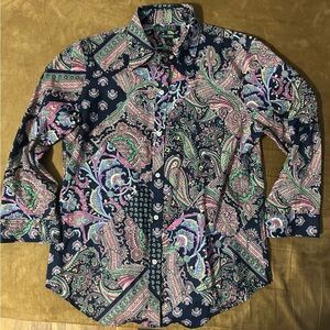 Ralph Lauren Multicolor Paisley Button Down Shirt